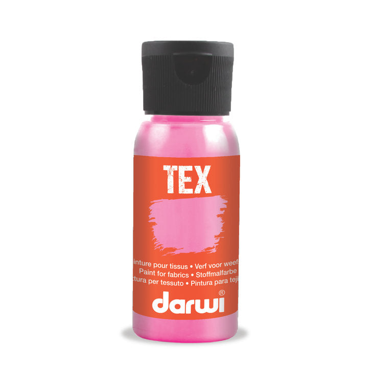 DARWI TEX farba do tkanin 50 ml – 495 perłowa różowa