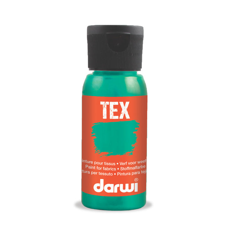 DARWI TEX farba do tkanin 50 ml – 640 mentolowa zielona