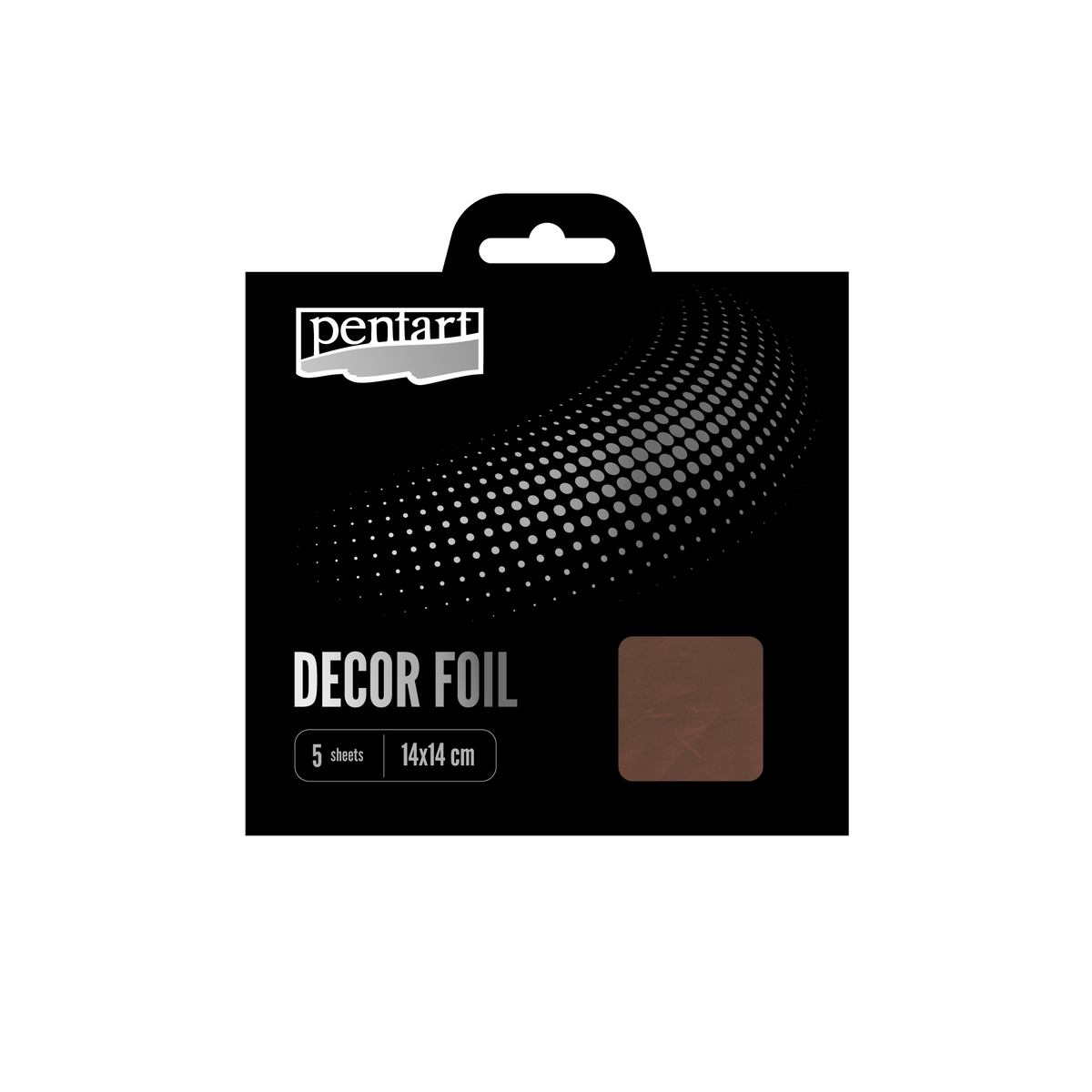 Decor foils metallic 14 x – brązowy cm