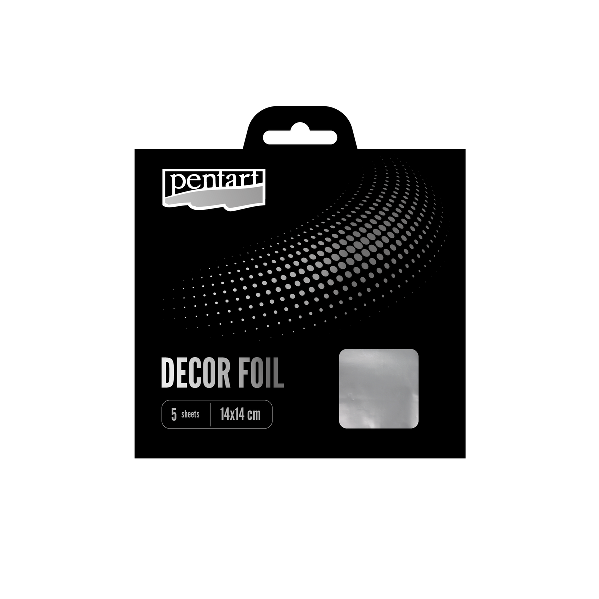 Decor foils metallic 14 x – srebrny cm