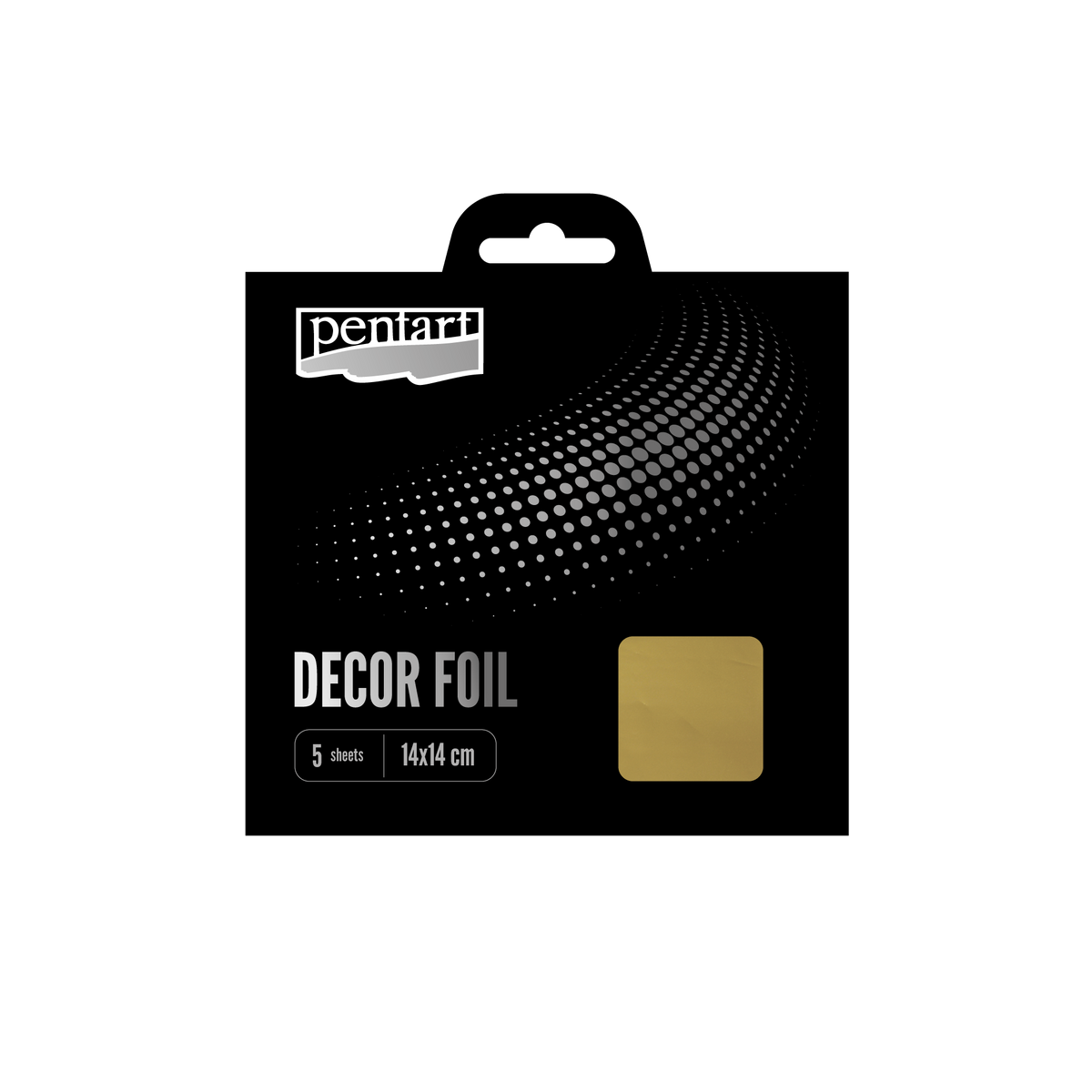 Decor foils metallic 14 x – złoty cm