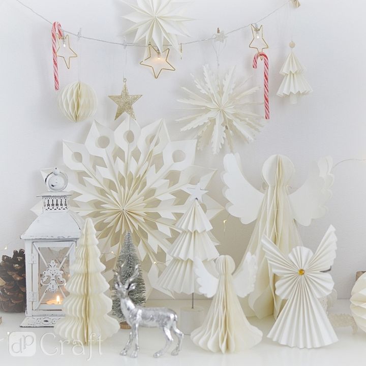 Dekoracja papierowa Choinka 24 cm | Artmie