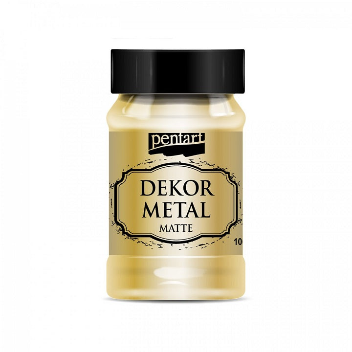 Farba dekoracyjna Pentart 100 ml metaliczna matowa | różne kolory
