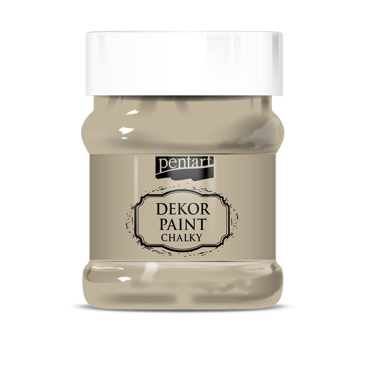 Dekoracyjna farba kredowa Chalky Pentart - 230 ml – cappuccino