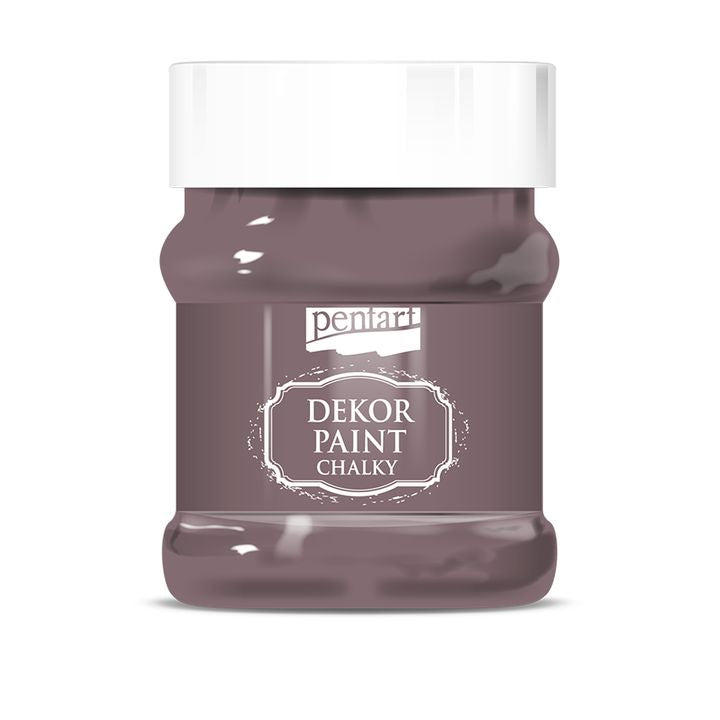 Dekoracyjna farba kredowa Chalky Pentart - 230 ml – country fioletowa