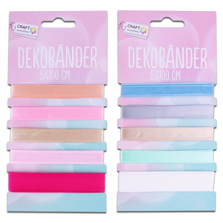 Wstążka dekoracyjna Craft Sensations 100 cm - 5szt | różne kolory | Artmie