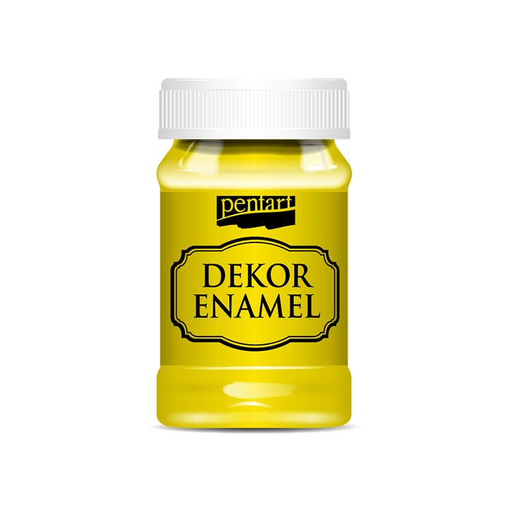 Emalia dekoracyjna Pentart 100 ml – żółta