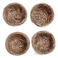 Dekoracyjne gniazda naturalne 9 cm / zestaw 4 sztuk | Artmie