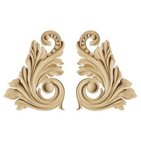 Dekory 3D z masy drzewnej Pentart - Ornamenty / 2szt | Artmie