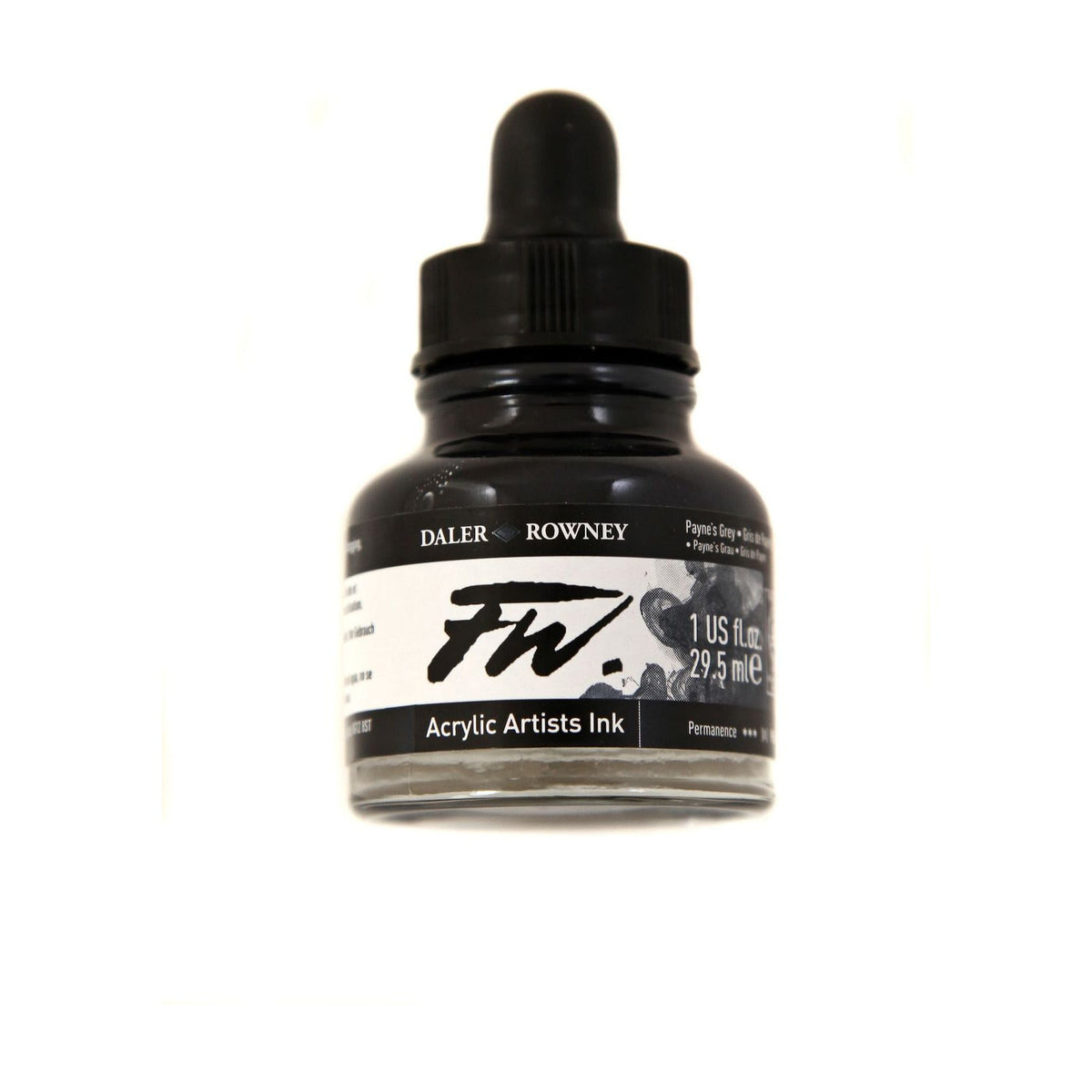 Farba akrylowa Daler-Rowney FW Artist Acrylic Ink – Paynes Grey