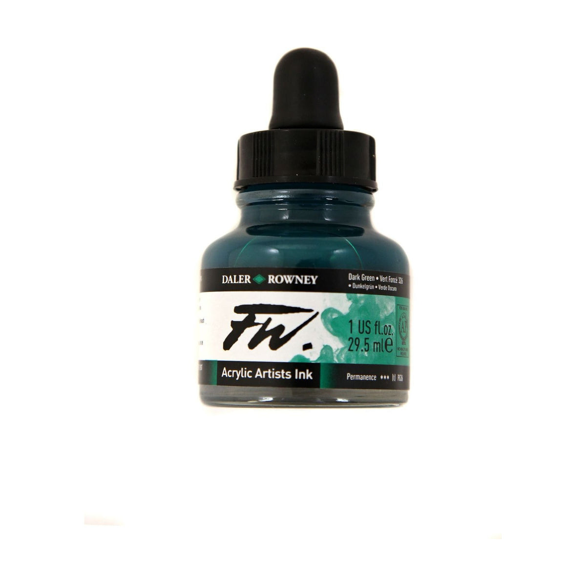 Farba akrylowa Daler-Rowney FW Artist Acrylic Ink – Dark Green