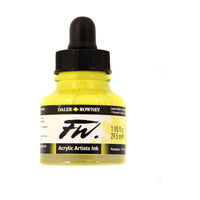 Farba akrylowa Daler-Rowney FW Artist Acrylic Ink – Lemon Yellow