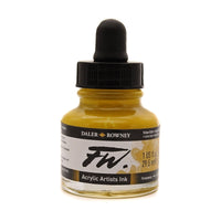 Farba akrylowa Daler-Rowney FW Artist Acrylic Ink – Yellow Ochre