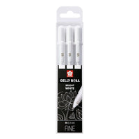 Długopisy żelowe Sakura Gelly Roll bright white - 3 szt.