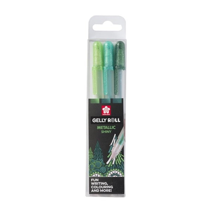 Długopisy żelowe Sakura Gelly Roll METALLIC - 3 szt | Artmie