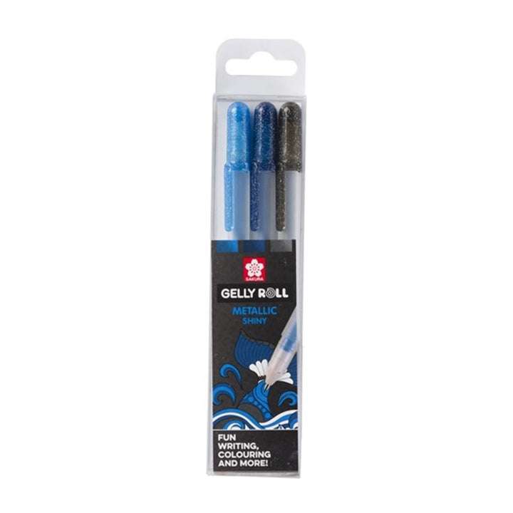 Długopisy żelowe Sakura Gelly Roll METALLIC - 3 szt | Artmie