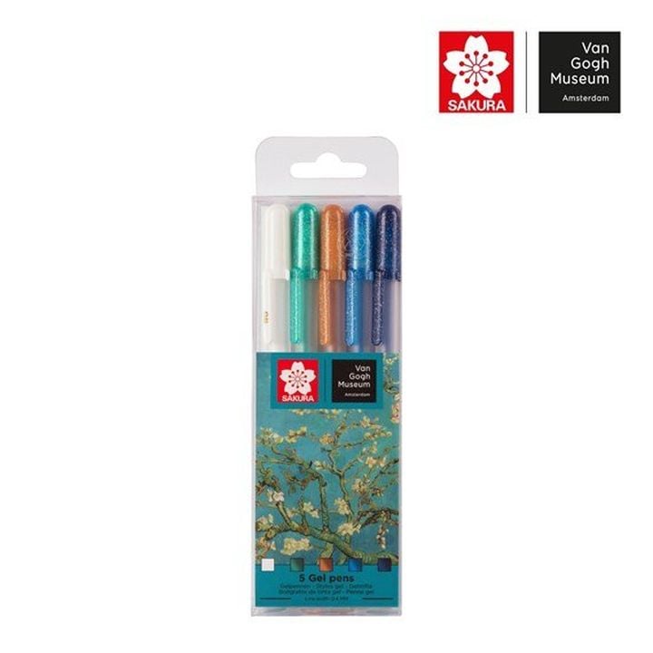 Długopisy żelowe Sakura Gelly Roll - Van Gogh Museum  / 5 szt. | Artmie