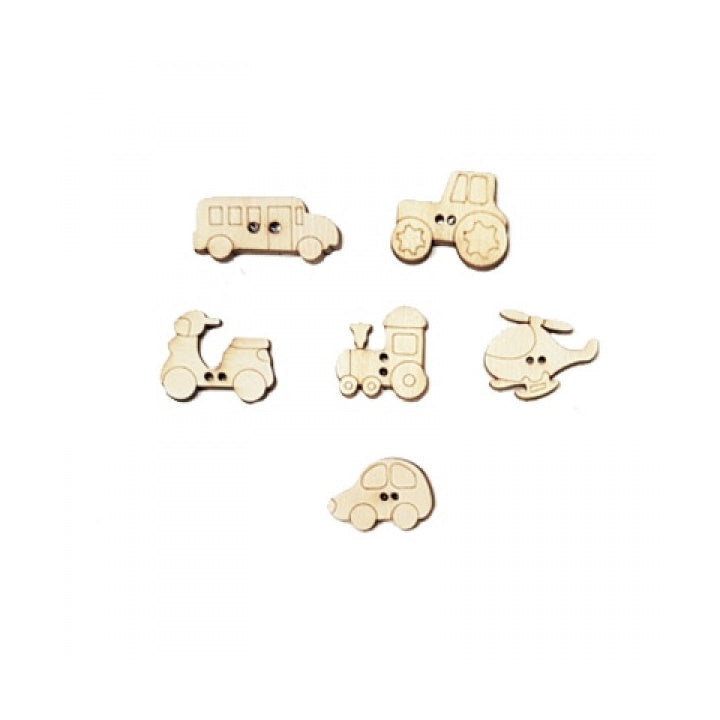 Drewniane miniaturowe guziki | różne zestawy