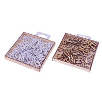 Drewniane litery Craft Sensations  / półfabrykaty drewniane 104 szt | Artmie