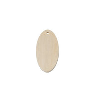 Drewniane półfabrykaty do wyrobu biżuterii - Owal 6 cm | Artmie