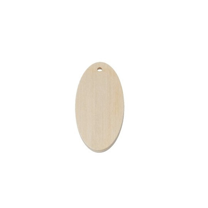 Drewniane półfabrykaty do wyrobu biżuterii - Owal 6 cm | Artmie