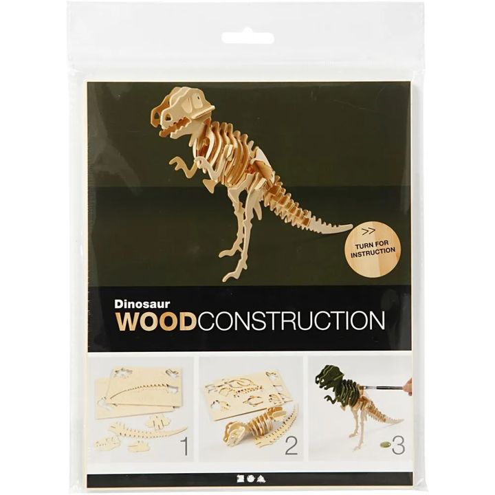 Drewniany model dinozaura 3D | Artmie