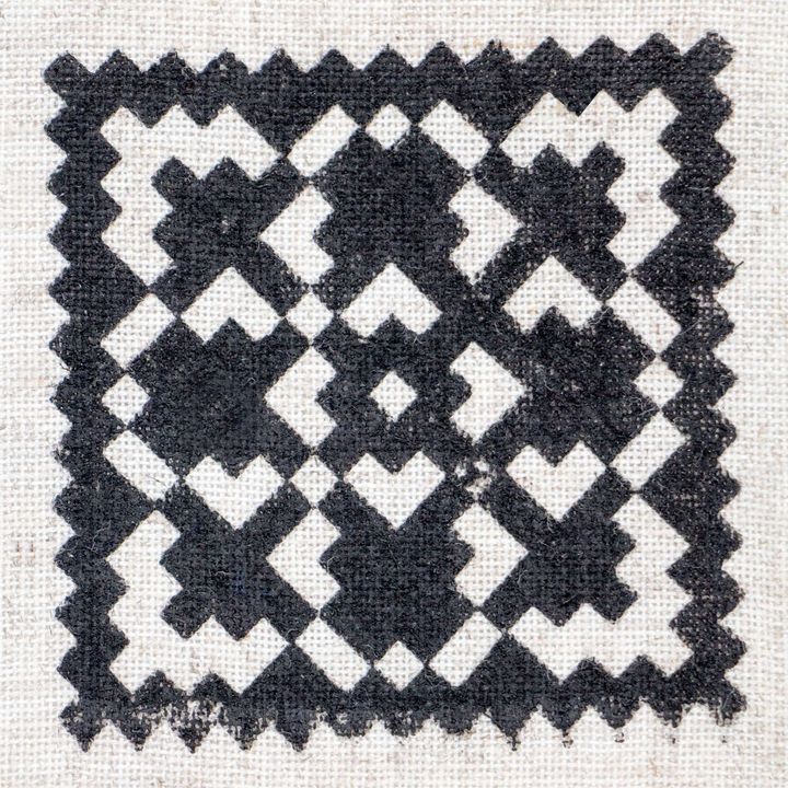Drewniany stempel ROSA TALENT nr 1 Geometria 7,5x7,5 cm | Artmie