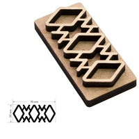 Drewniany stempel ROSA TALENT nr 10 Geometria 7x3 cm | Artmie