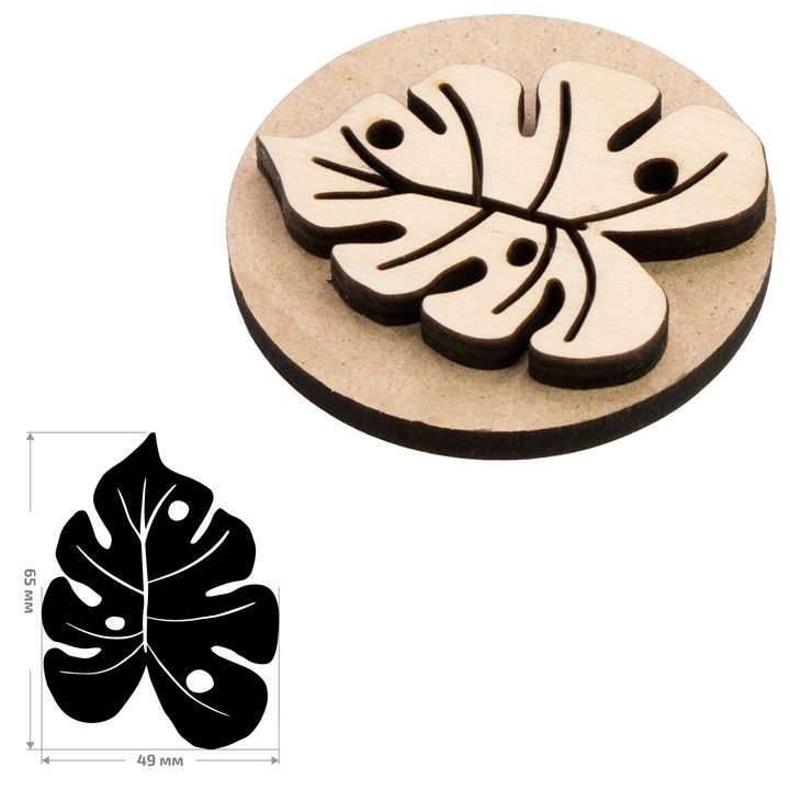 Drewniany stempel ROSA TALENT nr 18 Botanical 5x6,5 cm | Artmie