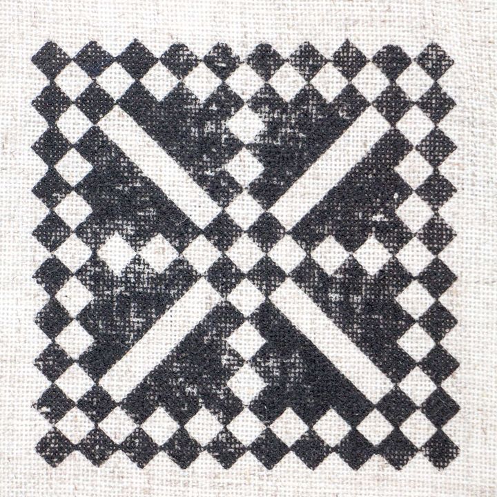 Drewniany stempel ROSA TALENT nr 2 Geometria 7,5x7,5 cm | Artmie