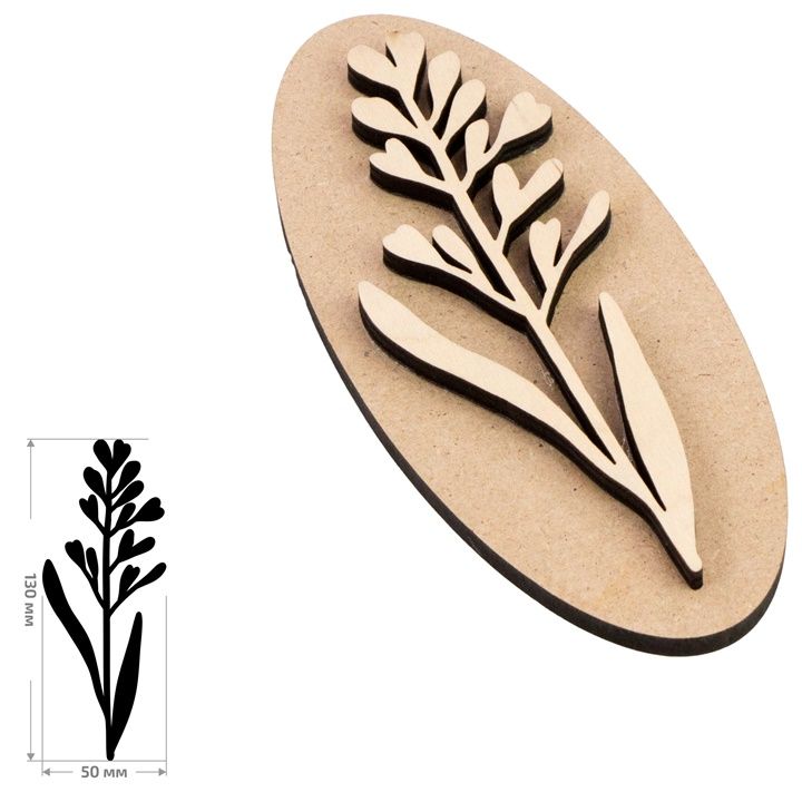 Drewniany stempel ROSA TALENT nr 4 Botanical 5x13 cm | Artmie