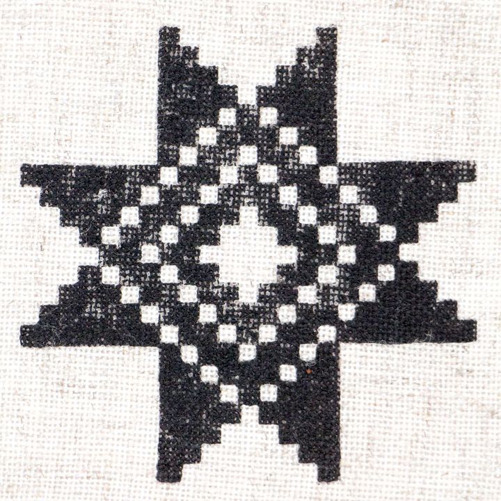 Drewniany stempel ROSA TALENT nr 4 Geometria 6,5x6,5 cm | Artmie