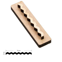 Drewniany stempel ROSA TALENT nr 9 Geometria 7x0,7 cm | Artmie
