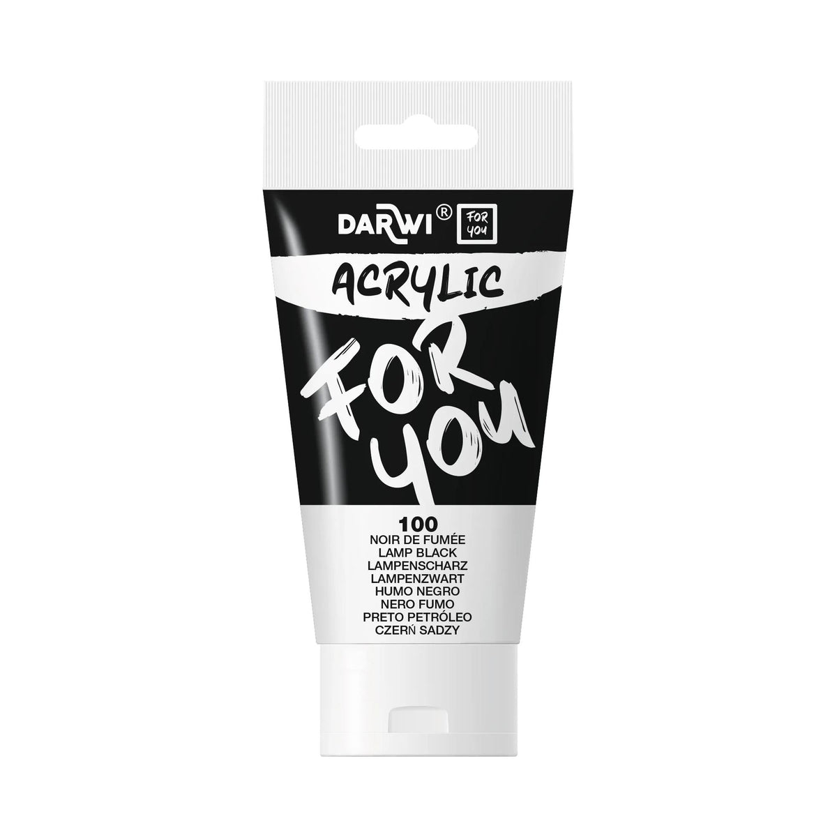 Farba akrylowa DARWI Acryl 75 ml – Czarny