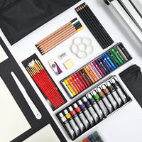 Duży zestaw artystyczny Daler-Rowney ze sztalugą / 115 elementów | Artmie