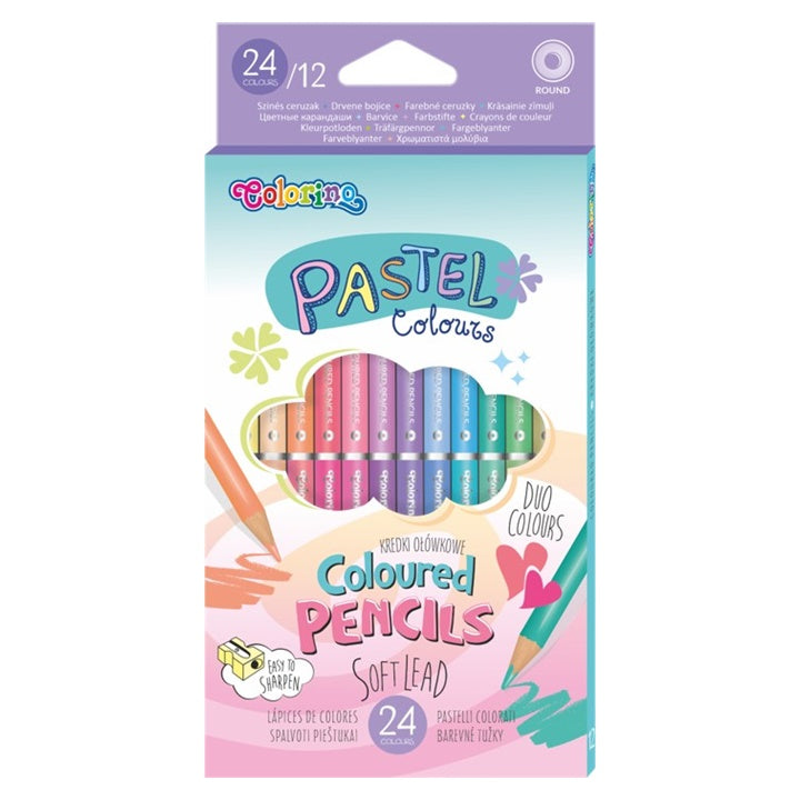 Dwustronne kredki pastelowe Colorino | Artmie