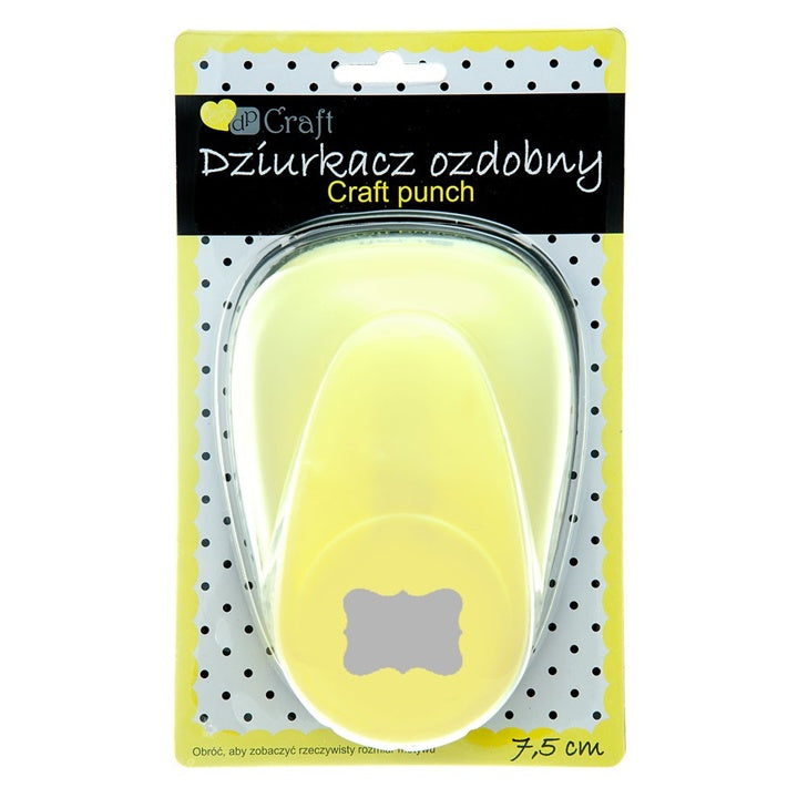 Dziurkacz ozdobny 7,5 cm | Etykieta ozdobna | Artmie