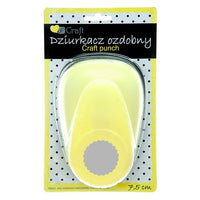 Dziurkacz ozdobny 7,5 cm | falisty okrąg | Artmie