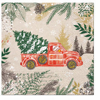 EKO Serwetki do decoupage Vintage świąteczne auto - 1 szt. | Artmie
