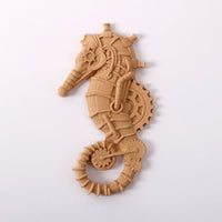 Elastyczne drewno Pentart Konik morski 7 x 13 cm