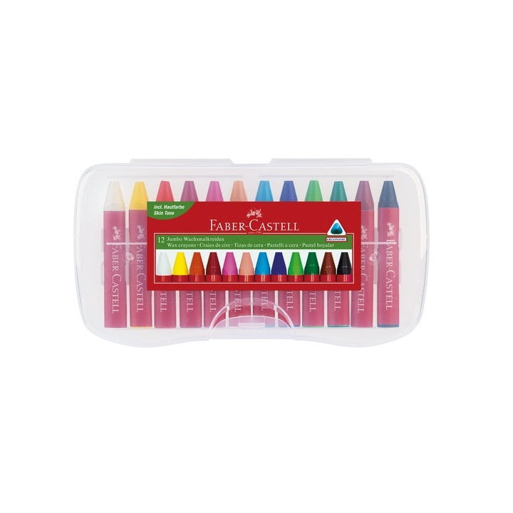 Faber Castell kredki świecowe "Jumbo"  / 12 kolorów | Artmie