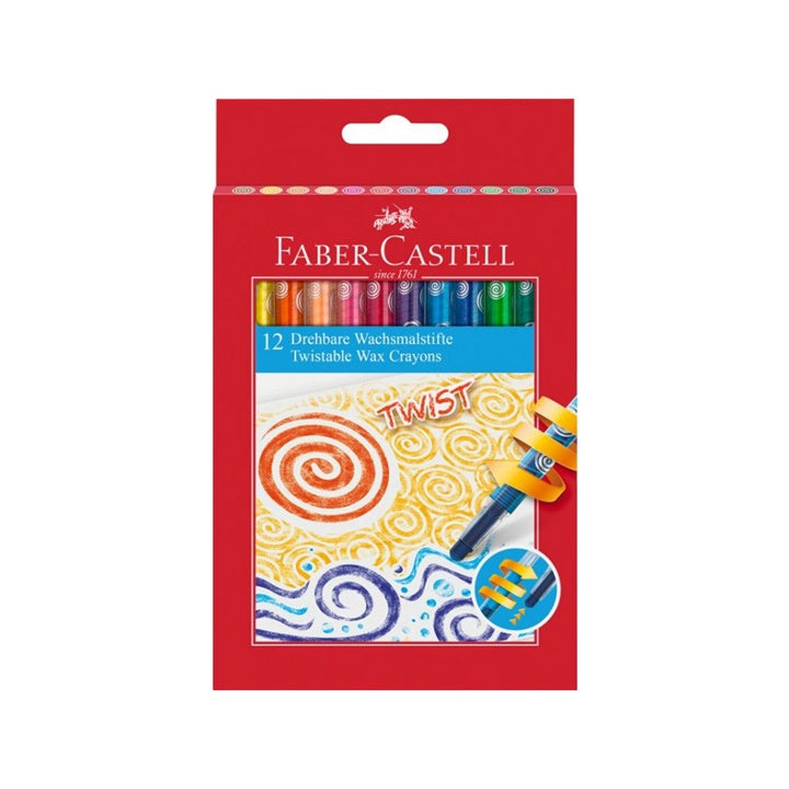 Wykręcane kredki woskowe Faber Castell Twist – 12 szt.