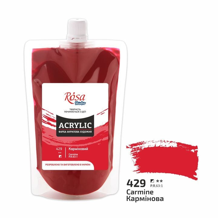 Farba akrylowa, 200 ml, ROSA STUDIO