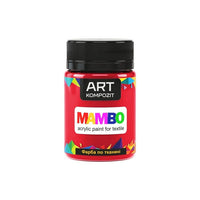 Farba akrylowa do tekstyliów i skóry MAMBO 50 ml | różne odcienie - czerwona
