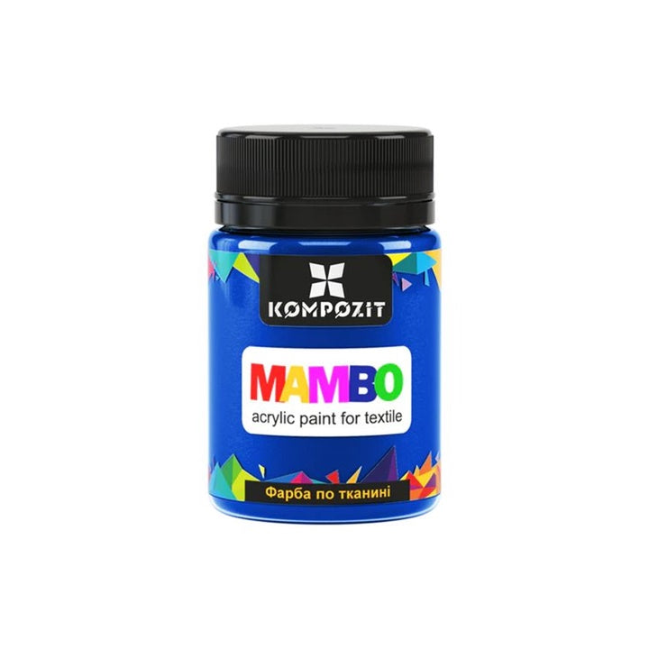 Farba akrylowa do tekstyliów i skóry MAMBO 50 ml | różne odcienie - błękit kobaltowy