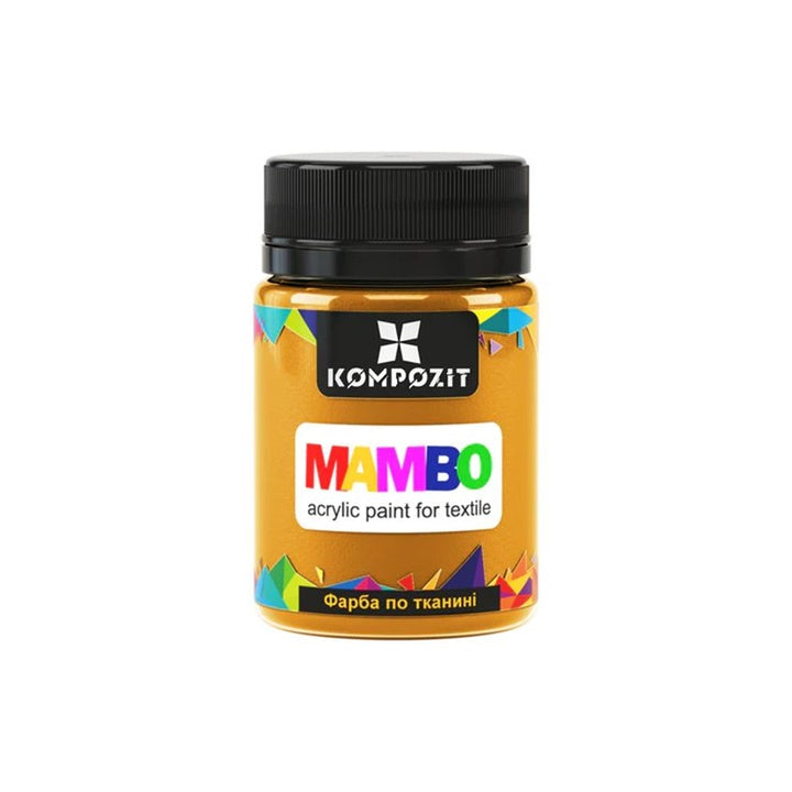 Farba akrylowa do tekstyliów i skóry MAMBO 50 ml | różne odcienie - żółta ochra