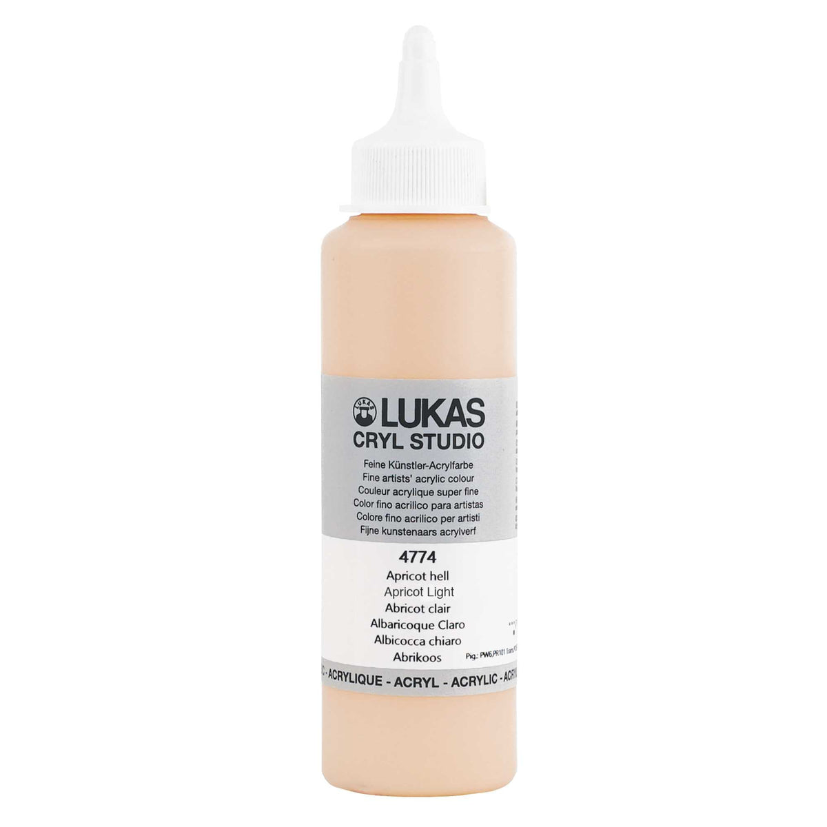 Farba akrylowa LUKAS Cryl Studio 250 ml | różne kolory – Jasny morelowy