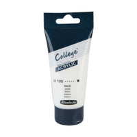 Farba akrylowa Schmincke College Acrylic 75 ml – 100 Biel