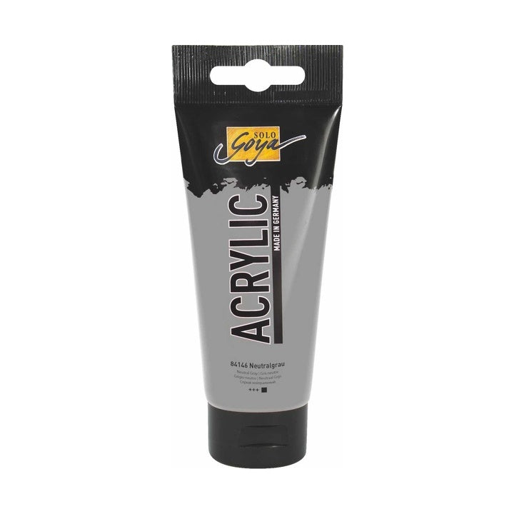 Farba akrylowa Solo Goya Acrylic 100 ml | różne odcienie - Szarość neutralna