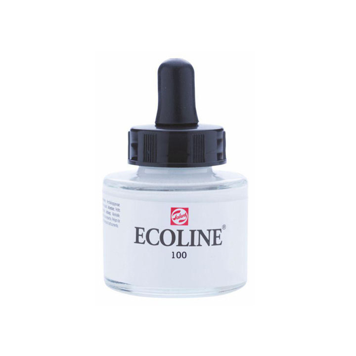 Farba akwarelowa Ecoline 30 ml | różne odcienie - 100 biel